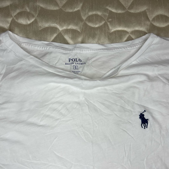 Polo Ralph Lauren 100% Cotton 3/4 Sleeves Tee Shirt Blouse Women’s Size S White - Picture 3 of 4